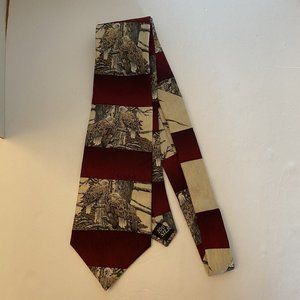 Men's necktie silk tie Endangered Species The Nesting Call Rod Frederick eagles